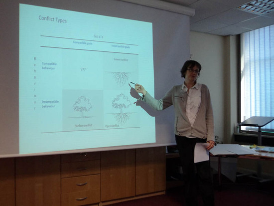Катриен объясняет различные типы конфликтов с учётом поведения и цели
