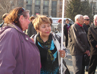 Митинг "За честные выборы и достойную жизнь". Волгоград, 6 апреля 2012 г. Фото Татьяны Филимоновой для "Кавказского узла"