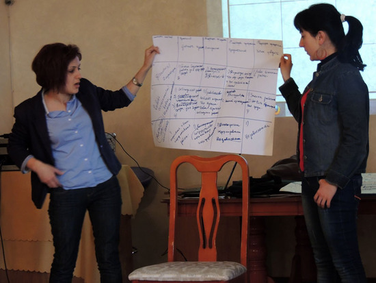 Катя и Сона презентуют свою работу. Катя и Сона презентуют свою работу.