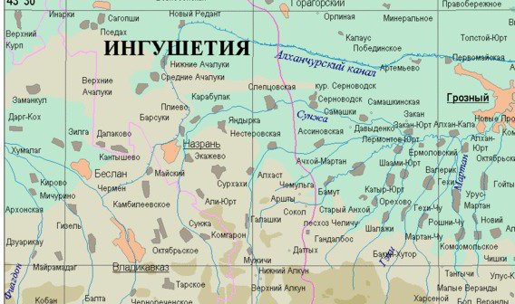 Барсуки ингушетия карта
