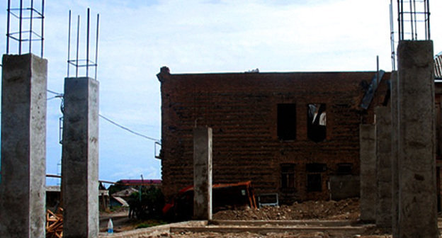 Восстановление Еврейского квартала Цхинвала (2009 год). Фото "Кавказского Узла"