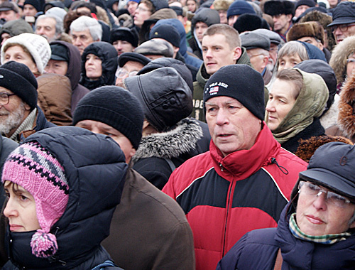 Участники антинационалистического митинга на Пушкинской площади в Москве, 26 декабря 2010 года. Фото "Кавказского узла" Участники антинационалистического митинга на Пушкинской площади в Москве, 26 декабря 2010 года. Фото "Кавказского узла"
