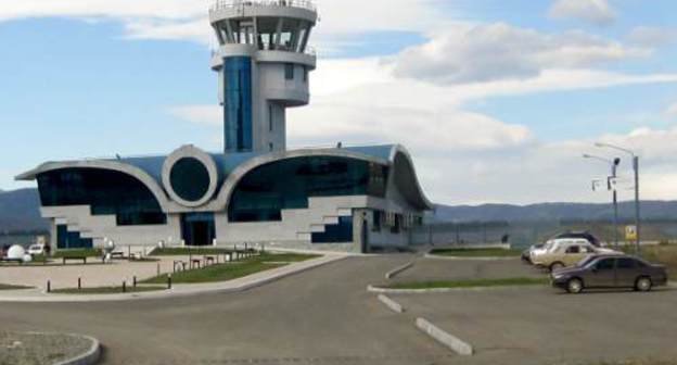 Нагорный Карабах, Степанакерт, здание аэропорта. 10 ноября 2011 г. Фото Алвард Григорян для "Кавказского узла"