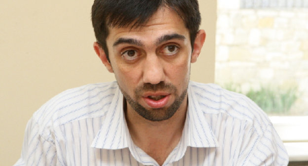 Член рабочей группы ОП по развитию общественного диалога и институтов гражданского общества на Кавказе Руслан Курбанов. Фото Аси Капаевой для "Кавказского узла"