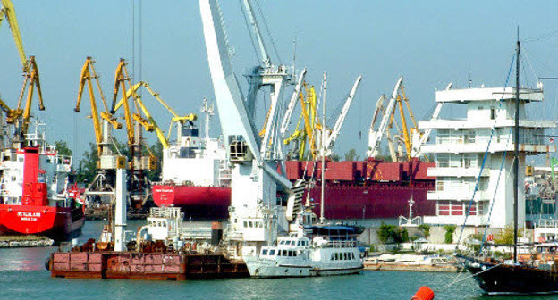 Порт Поти, Грузия. Фото: ИА  "ГРУЗИНФОРМ", www.saqinform.ge 