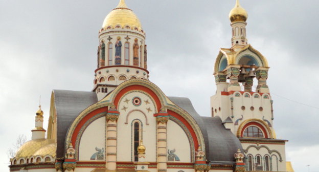 Краснодарский край, г. Сочи. Храм Святого Владимира на Виноградной горе. Фото Светланы Кравченко для "Кавказского узла"