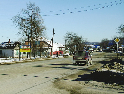 Поселок Каменномостский Майкопского района Республики Адыгея. 4 февраля 2012 г. Фото Олега Чалого для "Кавказского узла"