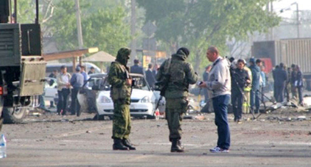 На месте теракта в Махачкале. Дагестан, 3 мая 2012 г. Фото: 24smi.org