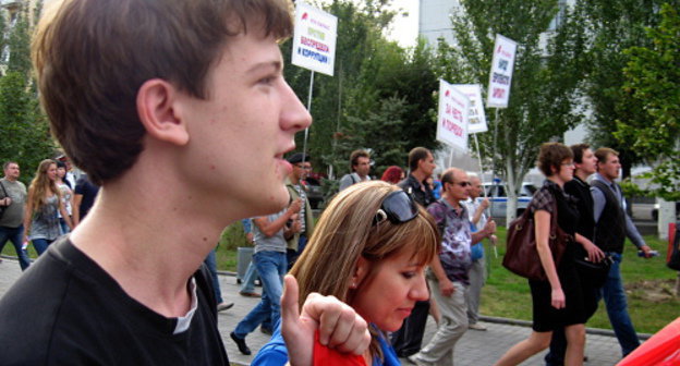 "Марш миллионов" в Волгограде 15 сентября 2012 г. Фото Вячеслава Ященко для "Кавказского узла"