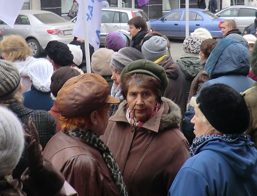 Участники акции "Руки прочь от Путина". Краснодар, 19 ноября 2012 г. Фото Натальи Дорохиной для "Кавказского узла"