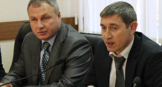 Сергей Бачурин и Вадим Бугаенко. Фото Никиты Серебрянникова для "Кавказского узла" 