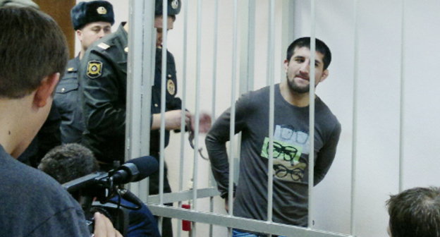 Расул Мирзаев в Замосковорецком районном суде 15 ноября 2012 г. Фото Юлии Буславской для "Кавказского узла"