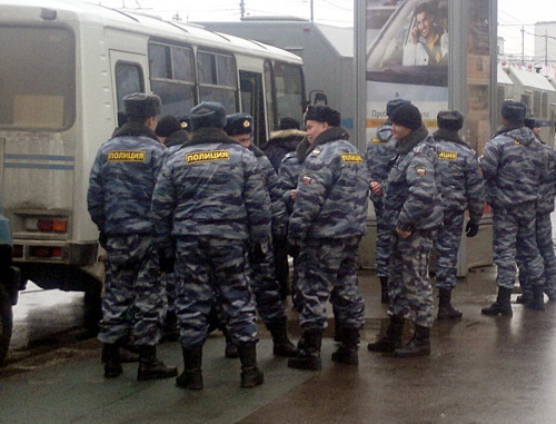 Усиленные меры безопасности в Москве. Декабрь 2011 г. Фото Юлии Буславской для "Кавказского узла" Усиленные меры безопасности в Москве. Декабрь 2011 г. Фото Юлии Буславской для "Кавказского узла"