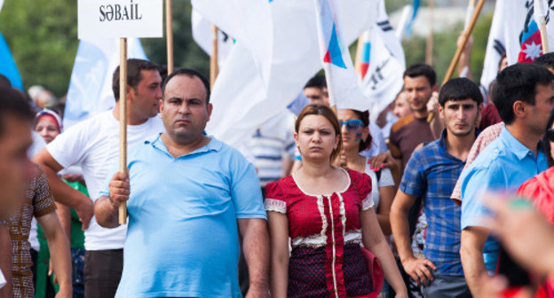 Митинг с требованием свободных и честных выборов. Баку, 18 августа 2013 г. Фото Азиза Каримова для "Кавказского узла"