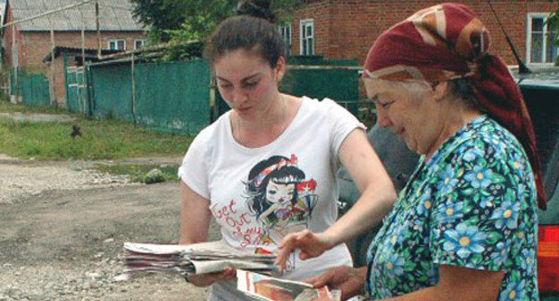 Предвыборная кампания в Ирафском районе Северной Осетии. Фото http://kprf.ru/