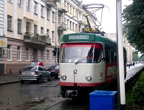 Трамвай во Владикавказе. Фото: МаратС, http://commons.wikimedia.org/ Трамвай во Владикавказе. Фото: МаратС, http://commons.wikimedia.org/