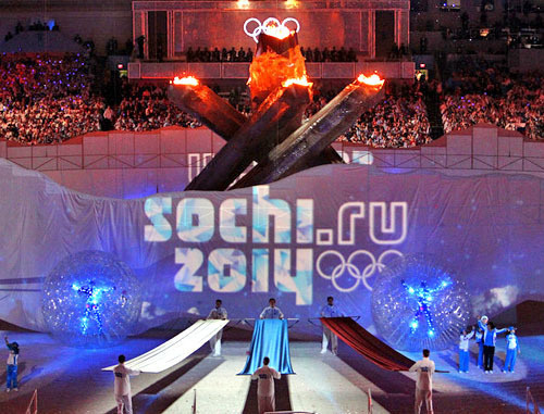 Репетиция церемонии закрытия Олимпийских игр в Сочи. Фото http://sochi2013.com/ Репетиция церемонии закрытия Олимпийских игр в Сочи. Фото http://sochi2013.com/