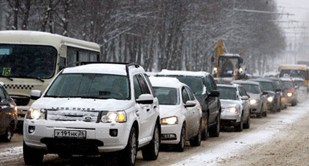 Пробки на дорогах Ставропольского края. Фото: Эдуард Корниенко, http://www.stapravda.ru/