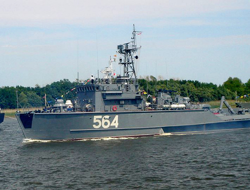 Тральщик Каспийской флотилии на параде в Астрахани, 2012 г. Фото: Vissarion, http://commons.wikimedia.org/wiki/File:Caspian_Flotilla_Parade.jpg?uselang=ru