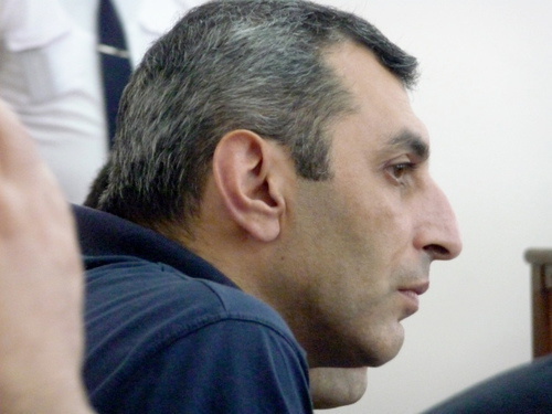 Адвокат обвиняемых участников  "Марша миллиона масок" Ара Закарян во время судебного заседания. Ереван, 23 июля 2014 г. Фото Армине Мартиросян для "Кавказского узла"