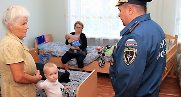 Размещение вынужденных переселенцев. Фото: http://www.mchs.gov.ru/
