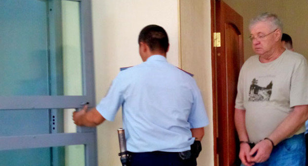 Михаил Столяров в зале Кировского районного суда. Астрахань, 21 августа 2014 г. Фото Елены Гребенюк для "Кавказского узла"