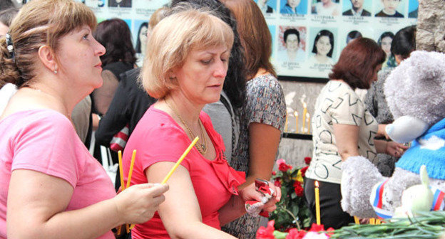 Траурные мероприятия, посвященные 10-летию трагедии в Беслане. 3 сентября 2014 г. Фото Эммы Марзоевой для "Кавказского узла"