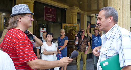 Кандидат в мэры Сочи Игорь Васильев (справа). Фото Светланы Кравченко для "Кавказского узла"