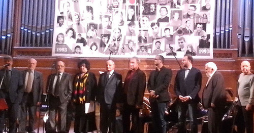 Вручение премии имени Анны Политковской родственникам погибших на Украине итальянскому журналисту Андреа Рочелли и его переводчику, журналисту-фрилансеру Андрею Миронову. Москва, 7 сентября 2014 г. Фото Карины Гаджиевой для "Кавказского узла"