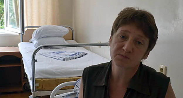 Ольга Мартынюк в больнице. Фото Светланы Кравченко для "Кавказского узла"