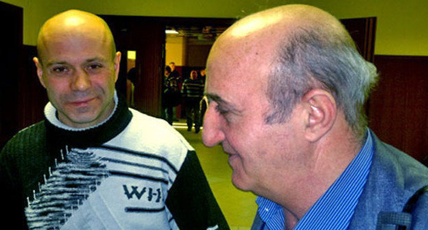 Дмитрий Павлюченков (слева)  и Карен Нерсисян. Москва, 14 декабря 2012 г. Фото корреспондента «Кавказского узла»