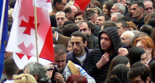 Митинг «Единого национального движения». Тбилиси, 27 марта 2013 г. Фото Патимат Махмудовой для "Кавказского узла"