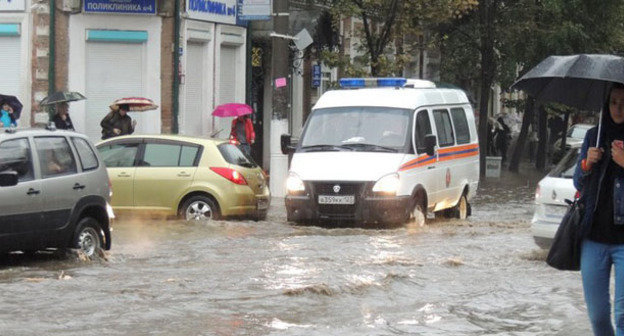 Ливень в Краснодаре. Фото Натальи Дорохиной для "Кавказского узла"