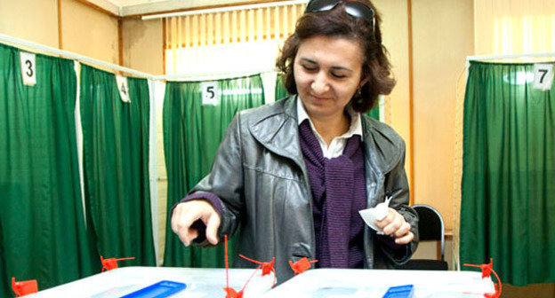 Избирательный участок. Баку. Фото Азиза Каримова для "Кавказского узла"