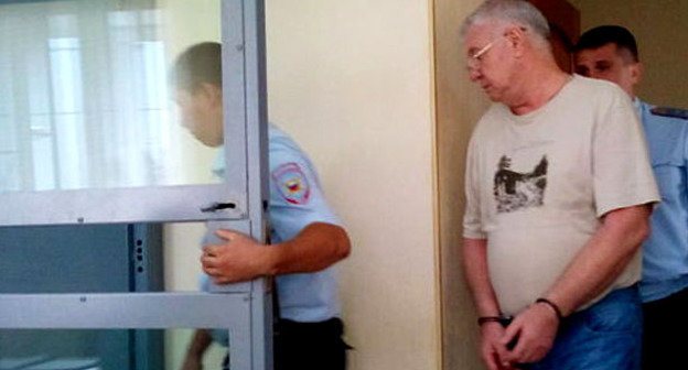 Михаил Столяров в зале суда. Астрахань, август 2014 г. Фото Елены Гребенюк для "Кавказского узла"