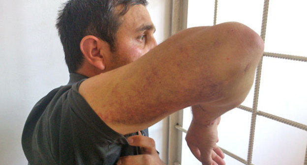 Имангазали Магомедов в ИВС Кизляра. 9 июня 2014 г. Фото Елены Денисенко