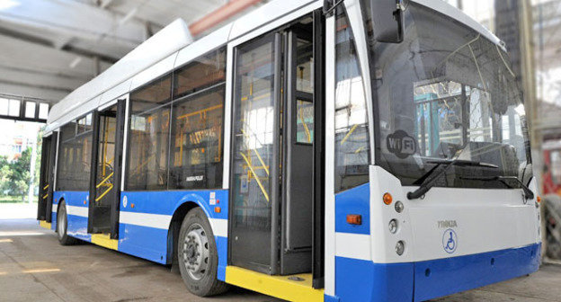 Троллейбус. Фото: администрация муниципального образования "Город Майкоп" http://www.maykop.ru/