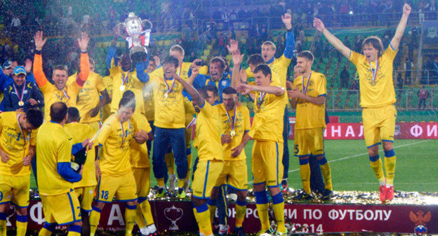 Команда футбольного клуба "Ростов". Фото: Алексей Старостин https://ru.wikipedia.org