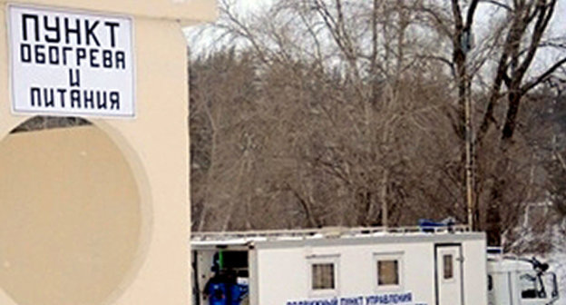 Пункт обогрева и питания МЧС, Ростовская область. Фото: http://southern.mchs.ru/pressroom/news/item/447797/