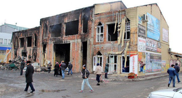Рынок "Беркат" после КТО. Грозный, 5 декабря 2014 г. Фото Магомеда Магомедова для "Кавказского узла"