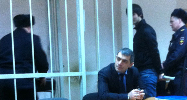 Адам Осканов во время судебного заседания в Замоскворецком районном суде Москвы. 10 декабря 2014 г. Фото Магомеда Туаева для "Кавказского узла"