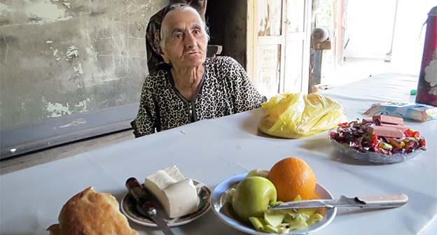 Жительница села Блутан Арега Мартиросян. Фото Алвард Григорян для "Кавказского узла"