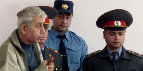 Шант Арутюнян в зале суда. Ереван, 17 октября 2014 г. Фото Армине Мартиросян для «Кавказского узла»