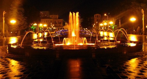 Ночной Батуми, Аджария.Фото Юлии Кашеты для "Кавказского узла".
