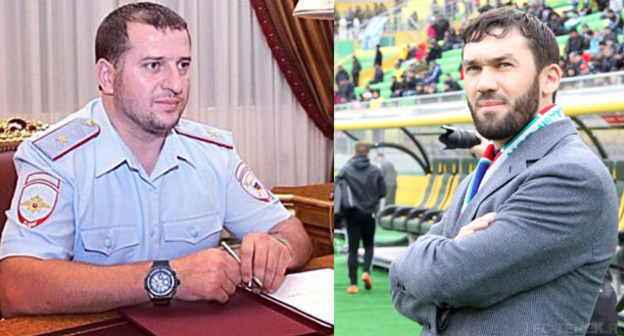 Апти Алаудинов (слева) и Магомед Даудов. Фото: http://old.fc-terek.ru/ chechnyatoday.com