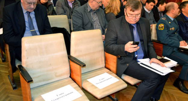 Участники совещания в администрации Центрального района Сочи. 13 января 2015 г. Фото Светланы Кравченко для "Кавказского узла"