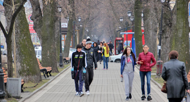 Проспект Мира. Владикавказ. Фото Ахмеда Альдебирова для "Кавказского узла"