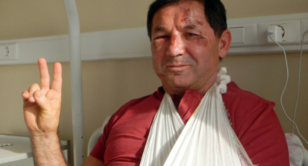 Гаджимурад Омаров в больнице. Фото: http://sevkavinform.ru/articles/godekan/intervyu-gadzhimurada-omarova-sevkavinformu/?sphrase_id=996