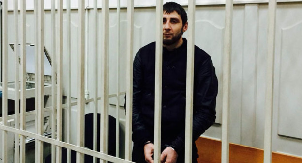 Заур Дадаев в зале Басманного суда. Москва, 8 марта 2015 г. Фото корреспондента "Кавказского узла"