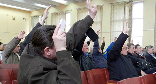 Голосование. Фото: Татьяна Филимонова для "Кавказского узла"